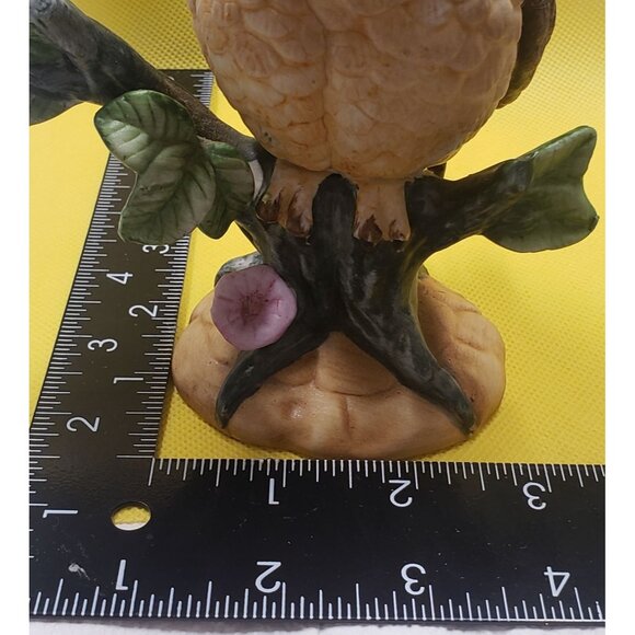 Vintage UCG Taiwan Owl Figurine On Tree Branch - Picture 10 of 11